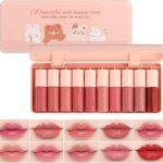 پک 10 عددی لیپ گلاس و رژ لب خیس خرسی