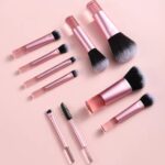 ست براش شیشه ای 10 تیکه صورتی